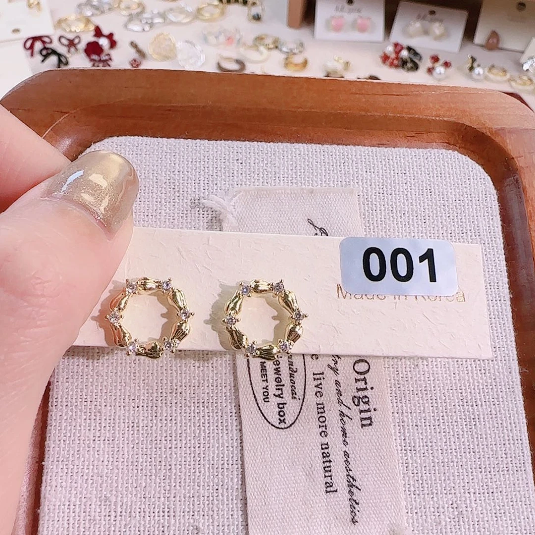 仿珍珠铜合金锡合金纯铜耳钉