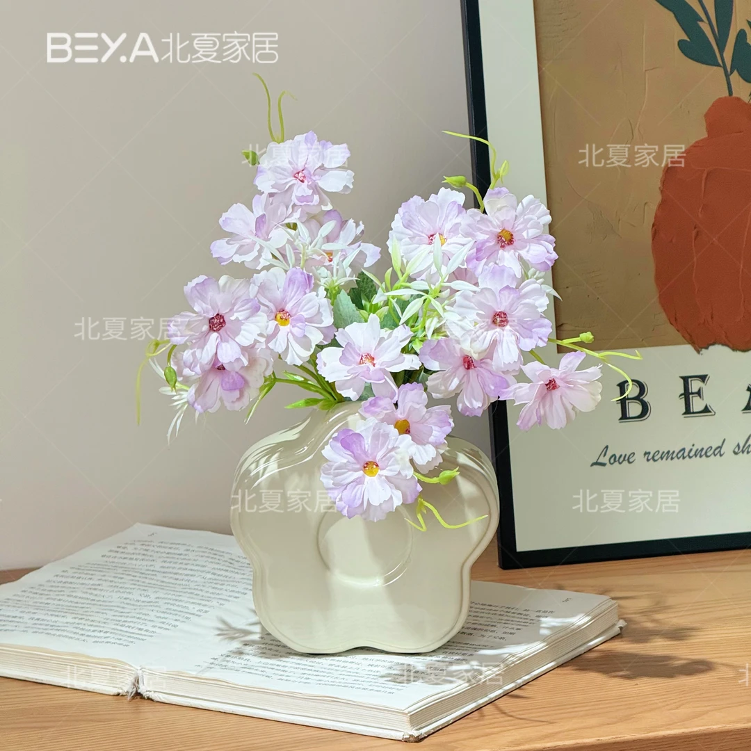 ins风仿真花秋野菊花田园碎花假花小碎菊绢花装饰客厅干花