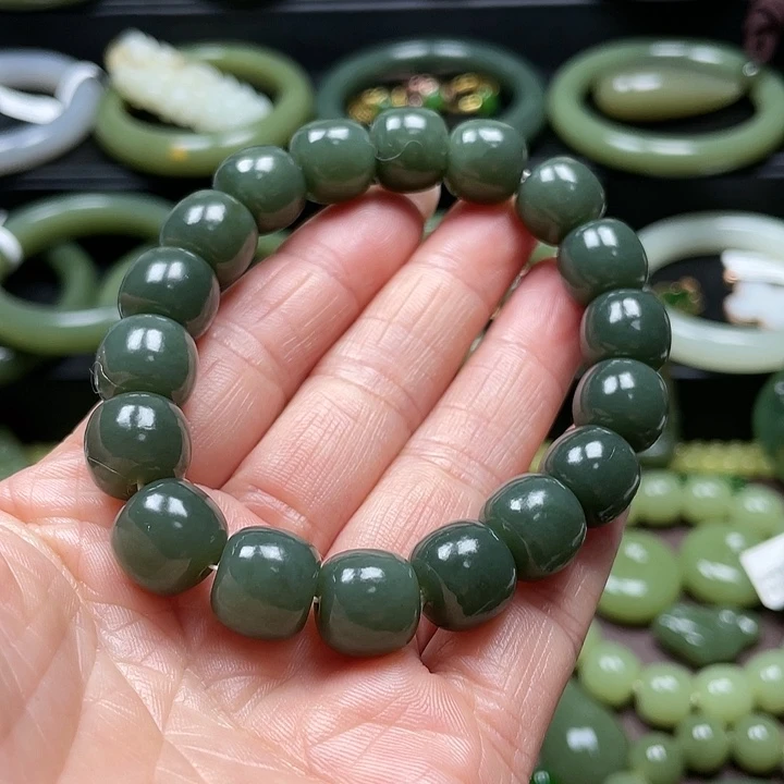 和田玉未镶嵌手链