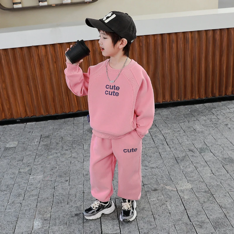 男童秋装套装2025新款洋气韩版儿童春秋季时髦休闲宝宝运动衣服潮