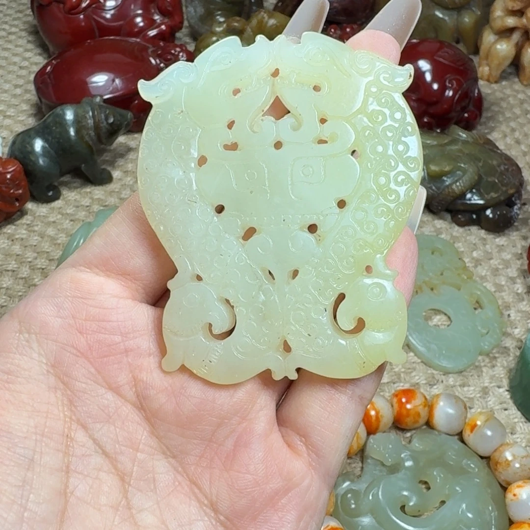 白玉菩提吊坠挂件