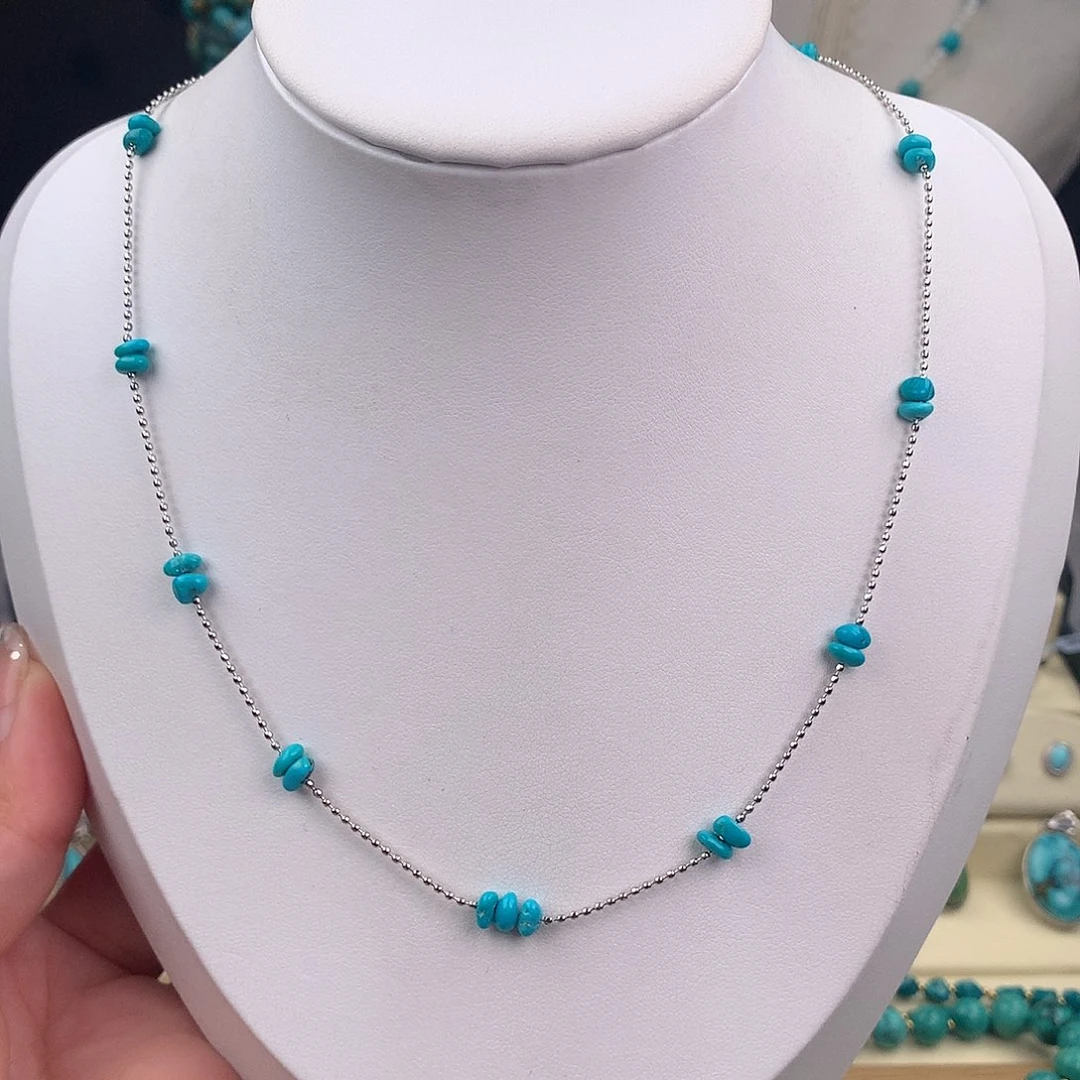 绿松石未镶嵌颈饰