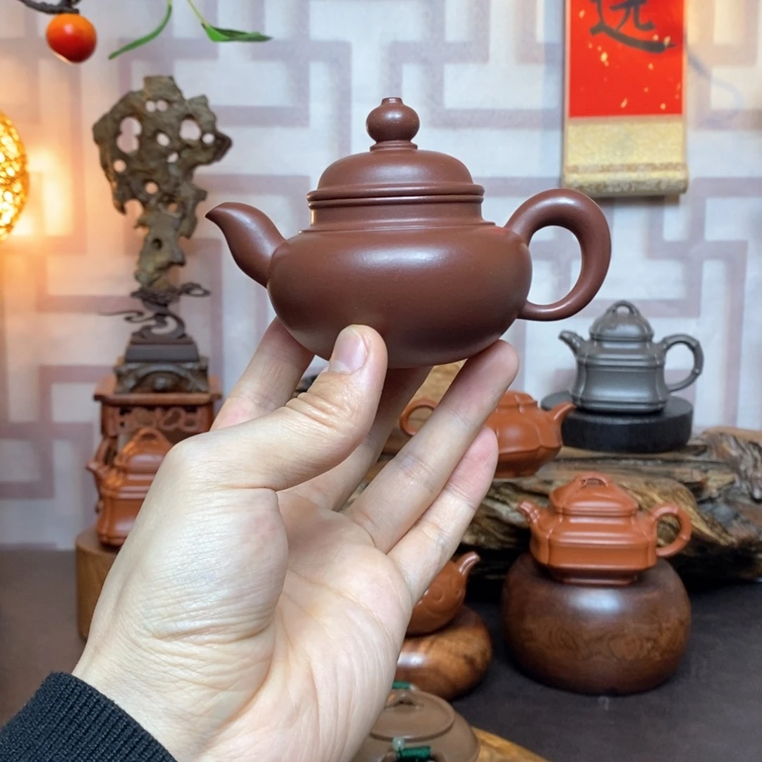 紫砂茶具紫泥顶珠