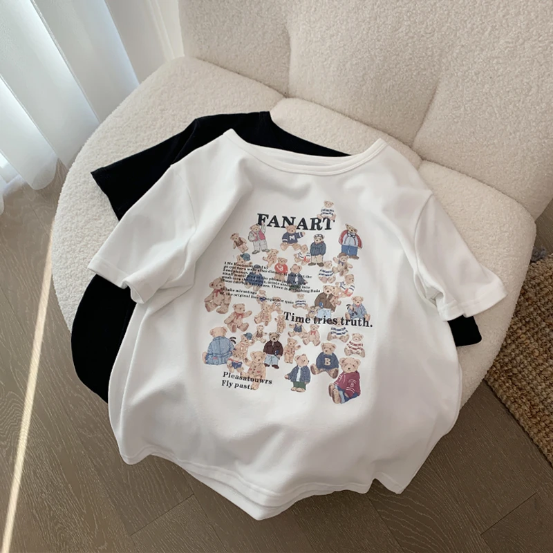 Julychee 小熊家族短袖T恤