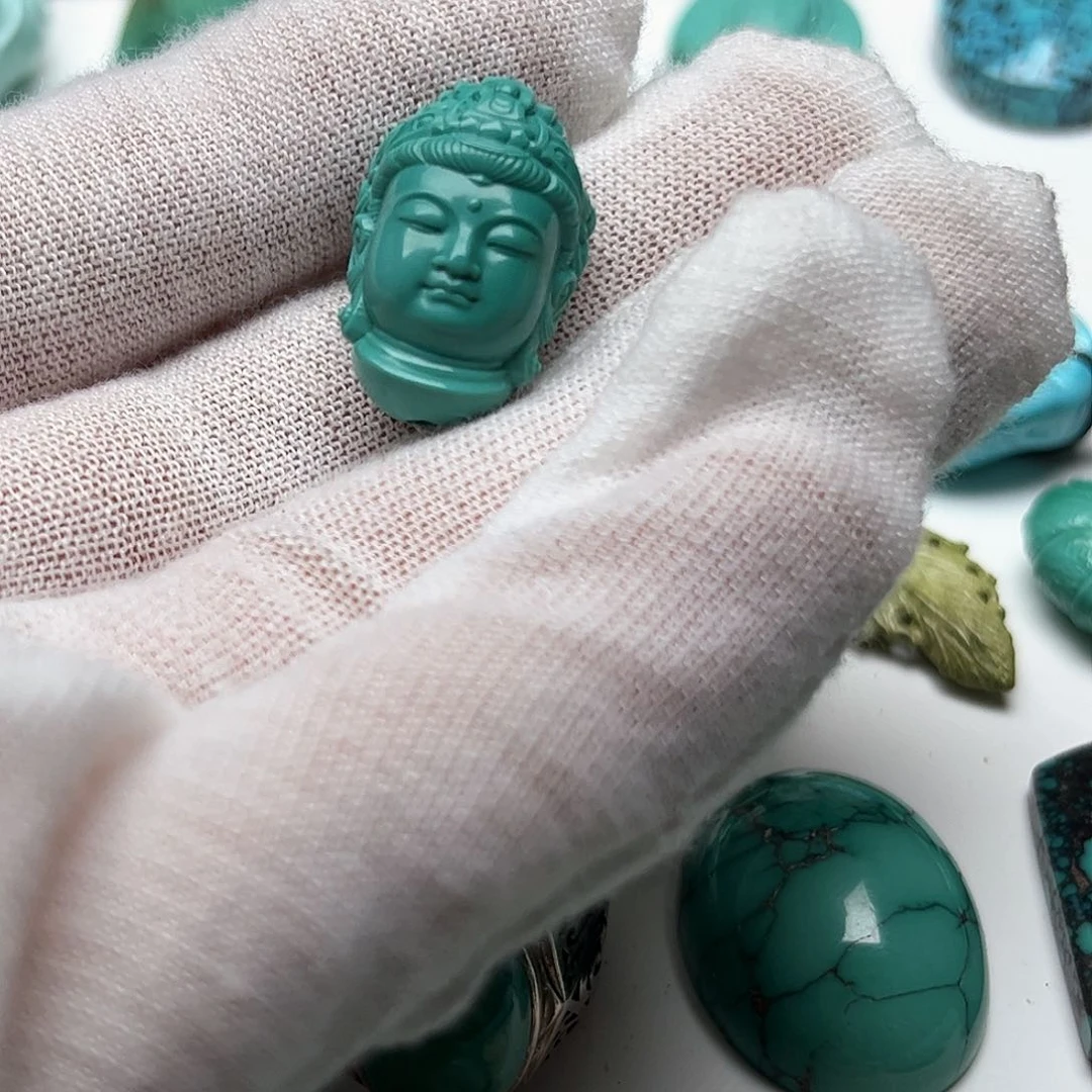 绿松石珠宝奇石未镶嵌D**L