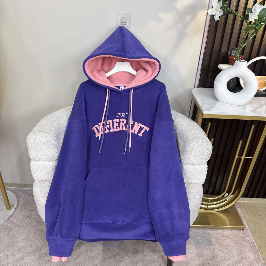 歌如虹品牌  时尚潮流均码加绒卫衣（330）