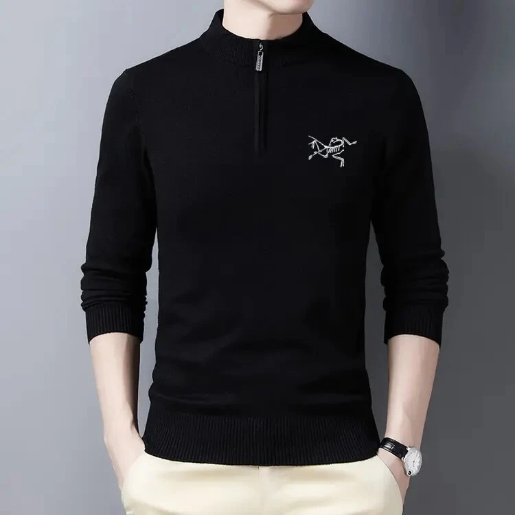 【羊毛撤柜清仓】羊毛衫男款高档半高领毛衣薄款长袖针织打底衫男