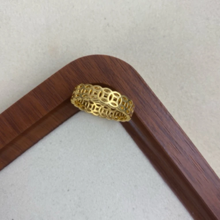 钱多多戒指17#0.77足金999先鉴定后发货