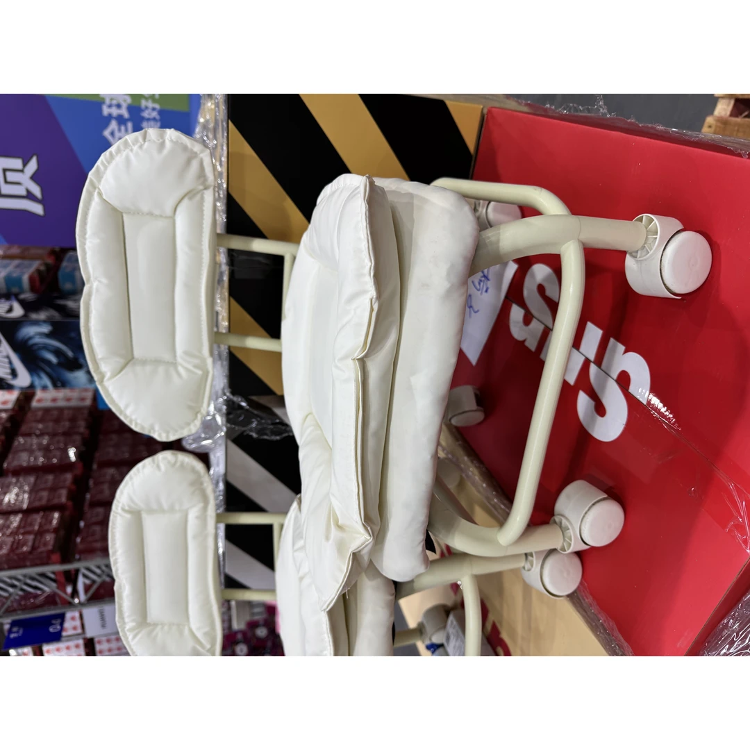 带轮靠背小凳子矮凳网红圆凳带娃学步凳换鞋凳万向轮云朵凳zl