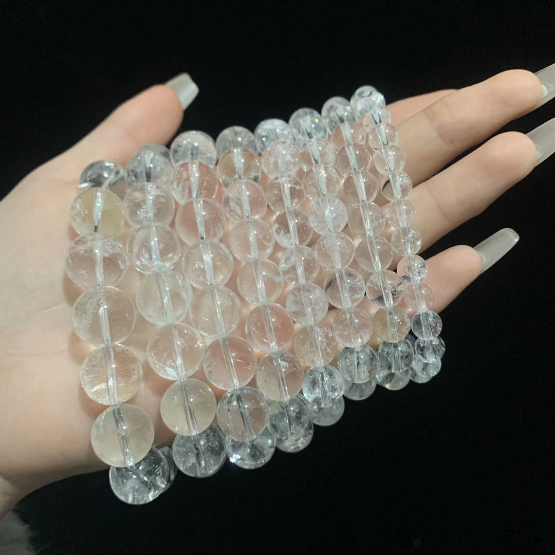 天然白阿塞手串男女情侣多样性发其一时尚简约