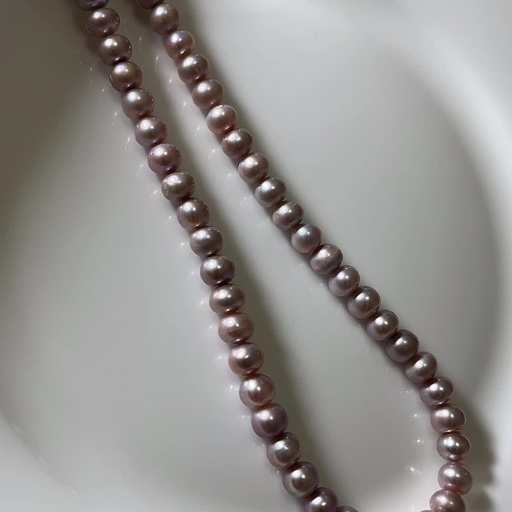 8.3左右紫色未镶嵌淡水珍珠