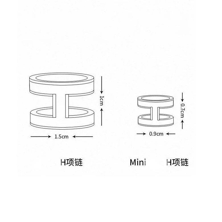合金项链 h项链--轻奢气质项链