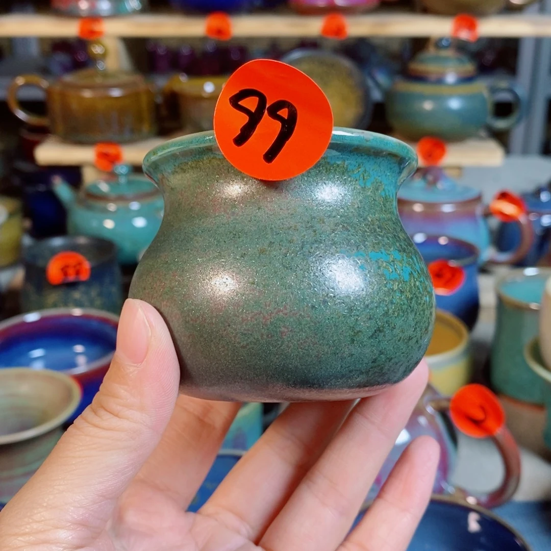 热***”神后手工钧瓷！茶器