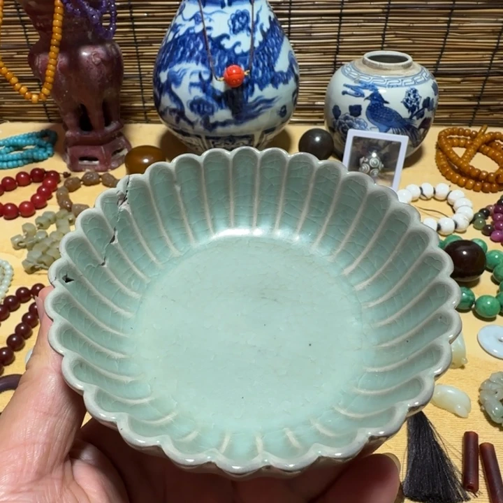 彬***摆件瓷器摆件手工珠子