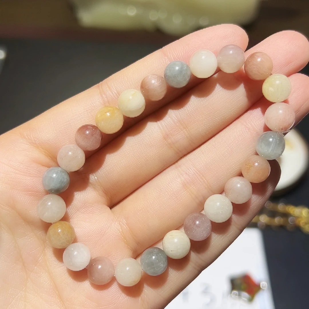 未镶嵌手链水晶彩兔毛17号