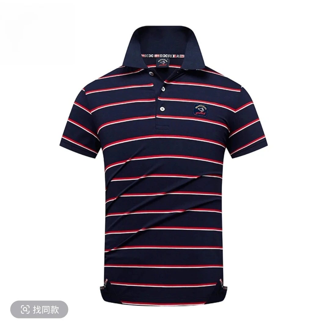 勇士鲨鱼设计师男装高级感废土风男装潮牌痞帅炸街男装polo衫男