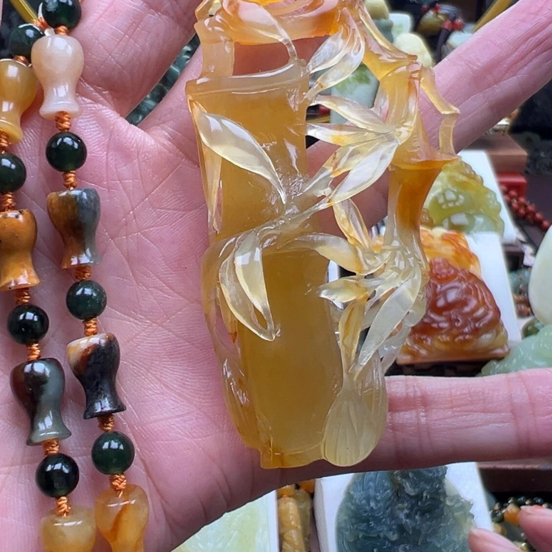 岫玉未镶嵌挂件挂件