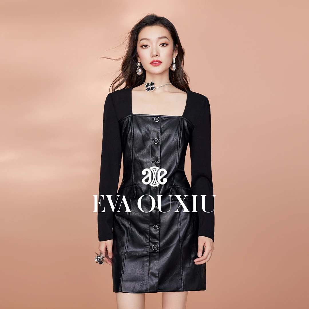 【粉丝专享】EVA OUXIU/伊华欧秀连衣裙E35PQ1095