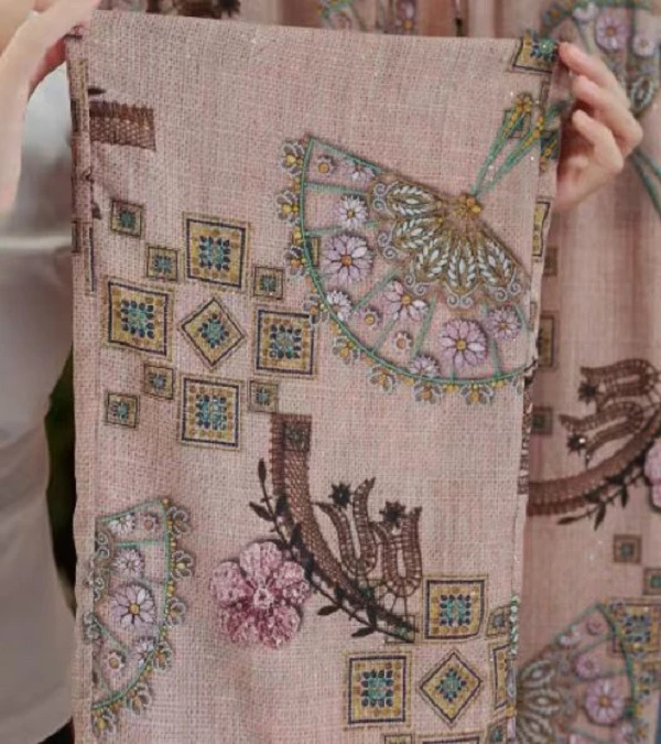 【出口原单】K1001 2025年夏季中式国风气质柔软亲肤高端休闲裤-霞