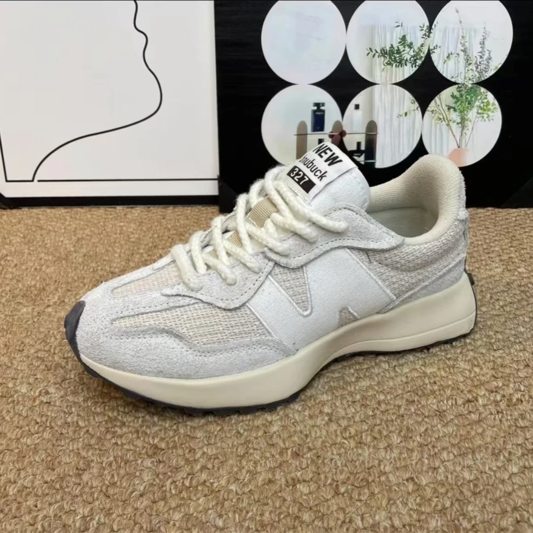 秋冬新款时尚百搭327小蛮腰潮鞋网面透气舒适休闲鞋情侣款