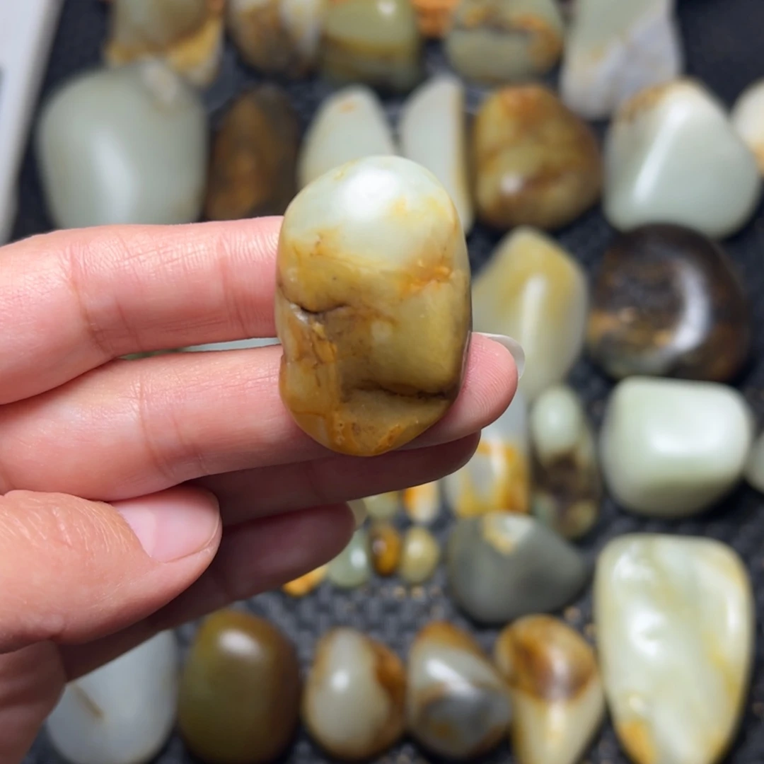 和田玉未镶嵌挂件59