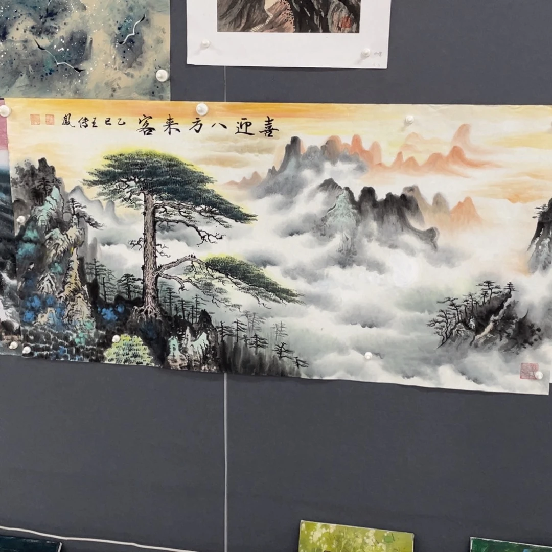 国画王传凤老师绘画
