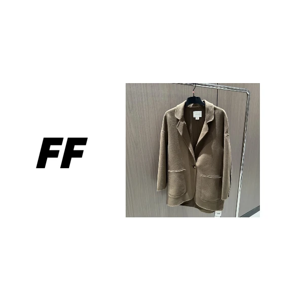 【B50032】冬季时尚百搭短款双面呢子大衣