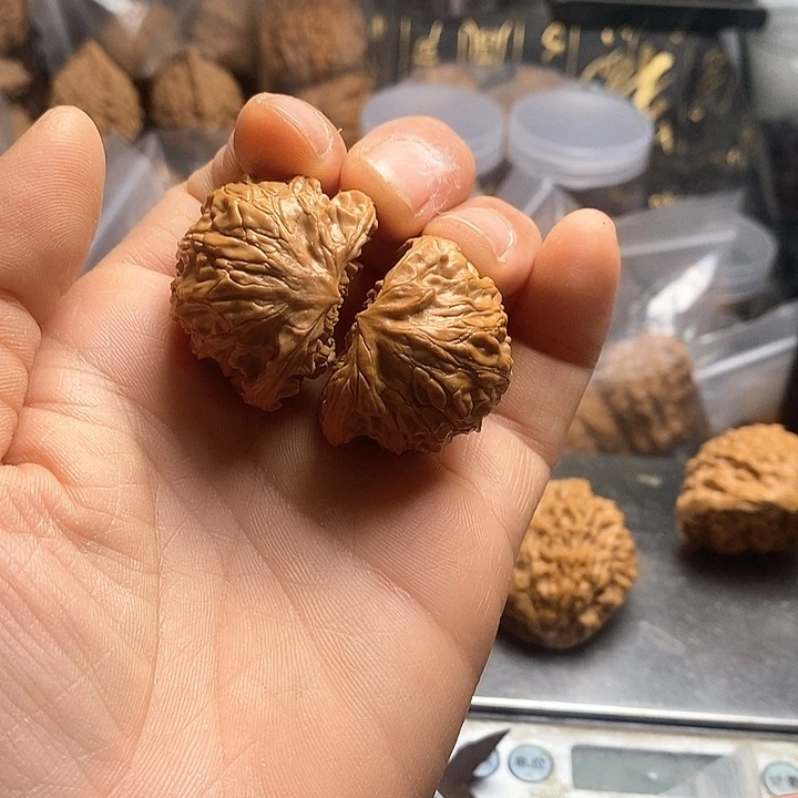 桃核吊坠盘山蛇头