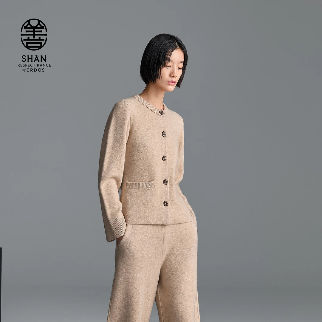 【善系列头等舱】ERDOS 无染色双提羊绒外套【初雪】