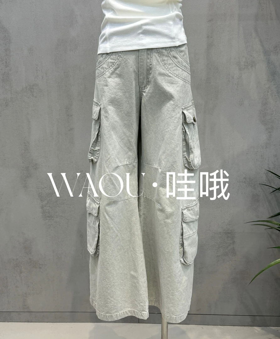 【WAOU】小众设计休闲工装裤33698-2