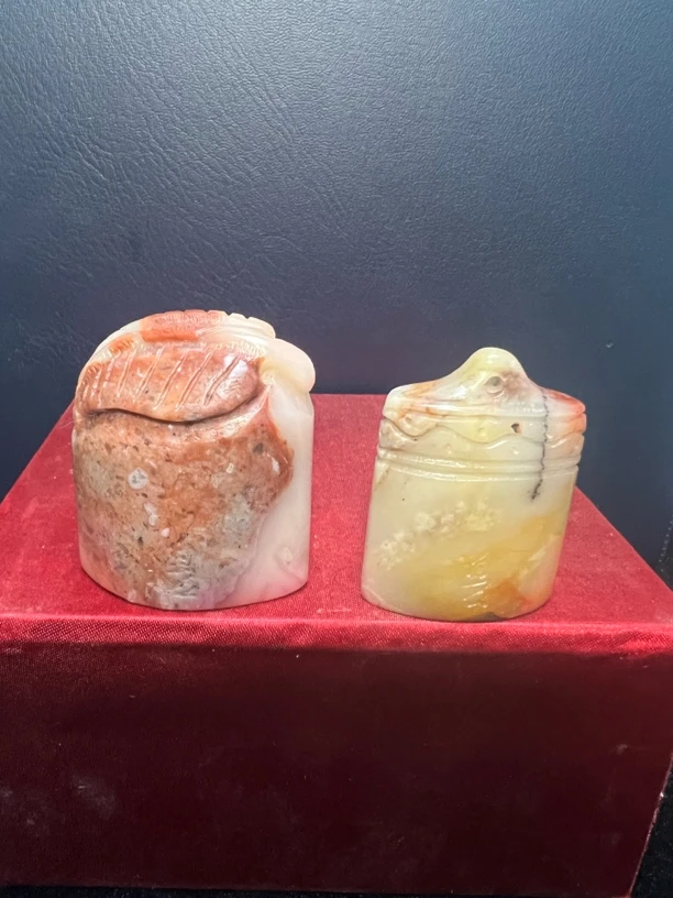 寿山石如意钮头引首章