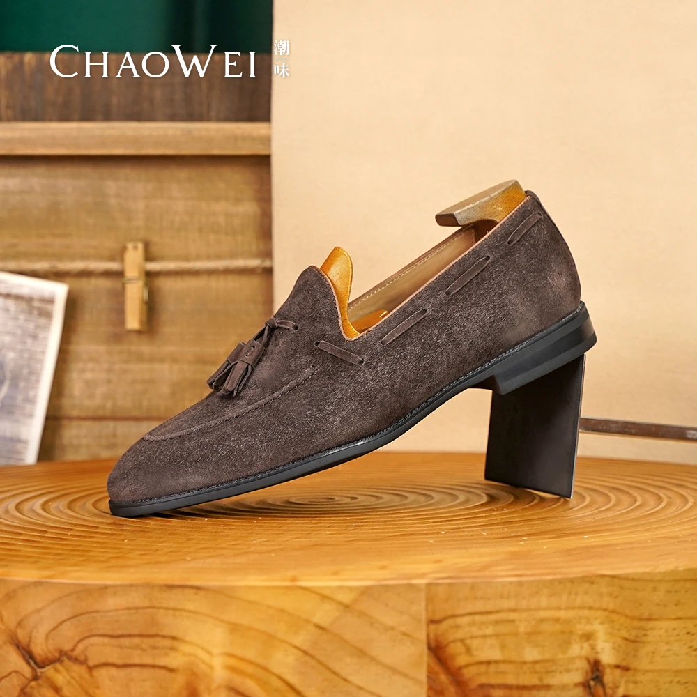 【防滑升级】潮味夏季上新反绒乐福鞋豆豆鞋休闲鞋软底防滑百搭K35