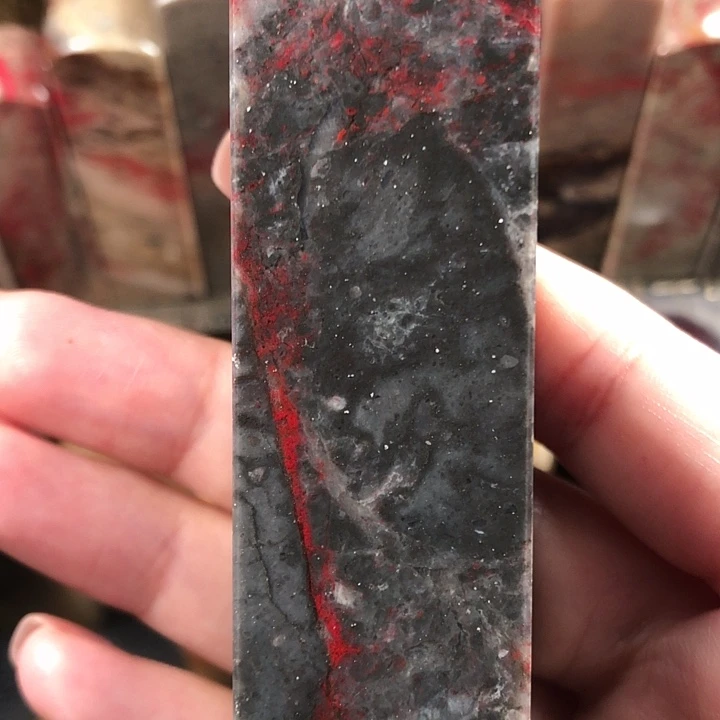 昌化石昌化牛角地鸡血印章