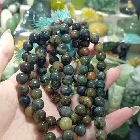 岫玉未镶嵌岫玉珠链孟*平