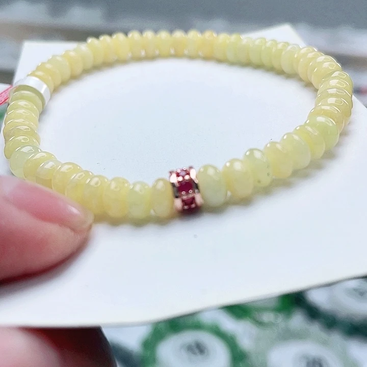 翡翠未镶嵌手链天然翡翠手链5.7mm