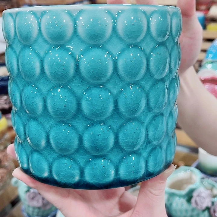 有孔，凑10元包邮陶瓷花盆发货！