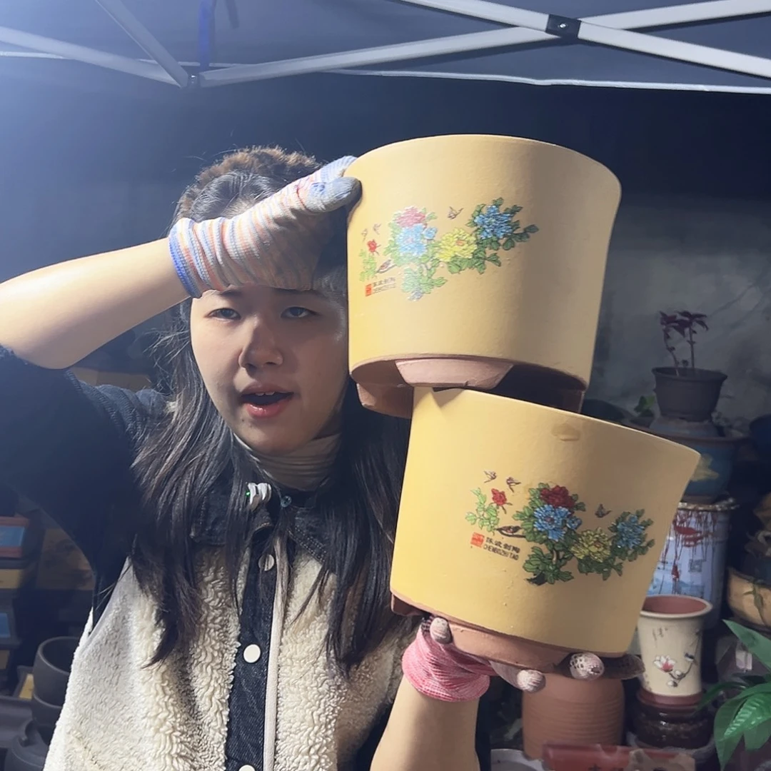 花开富贵小号一对