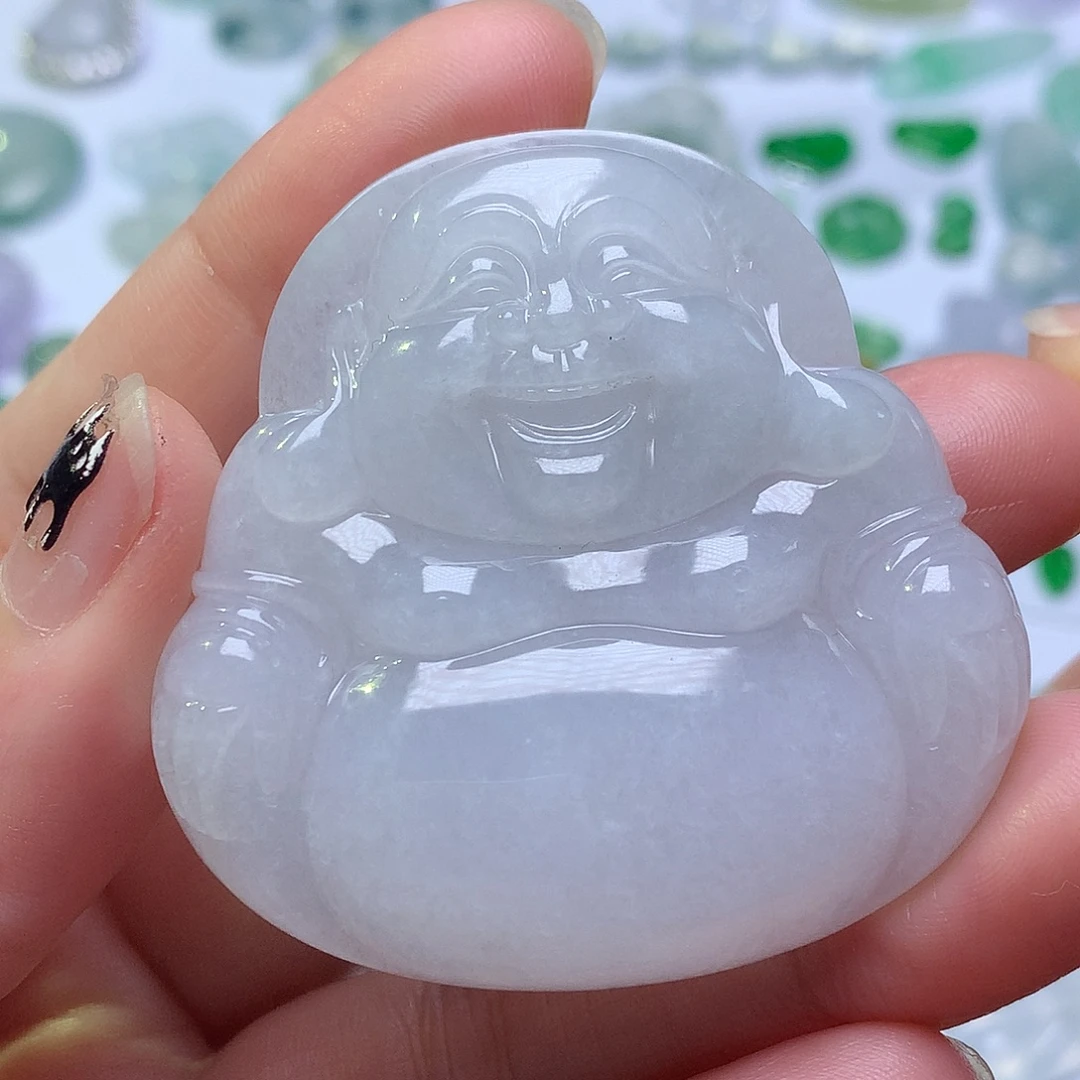 翡翠未镶嵌颈饰佛