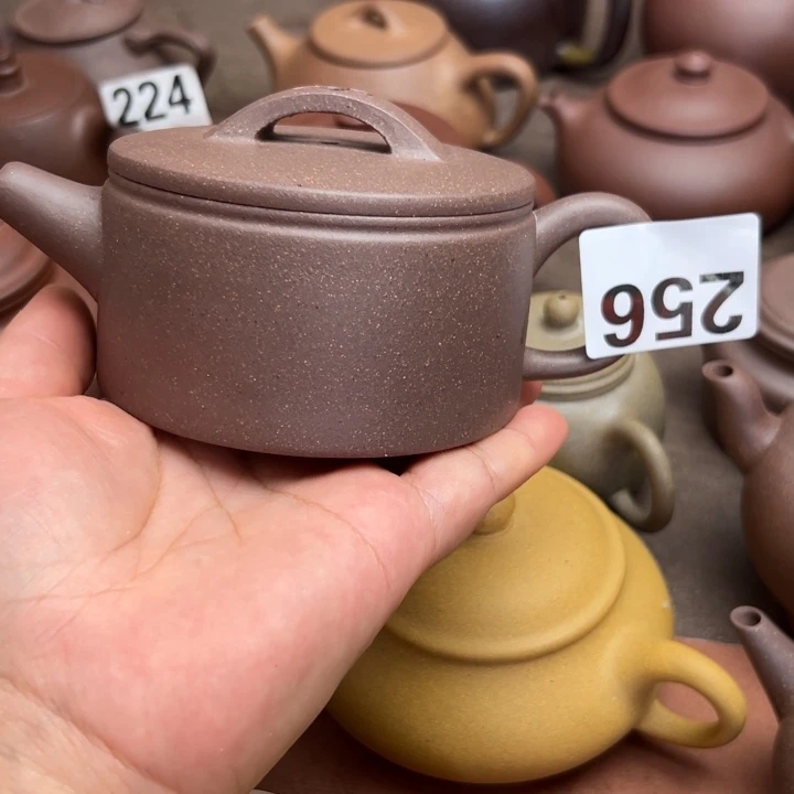 茶壶紫砂紫泥半手工220cc左右