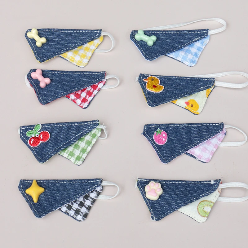 10cm棉花娃娃公仔玩偶衣服装饰发箍小配件自嘲熊围兜口水巾新款