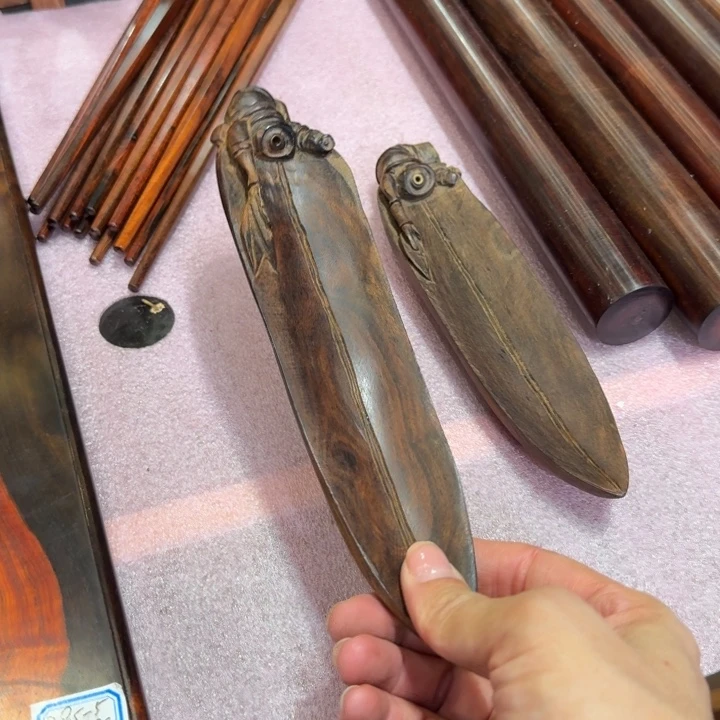 交趾黄檀（大红酸枝）酸枝原木叶子香插