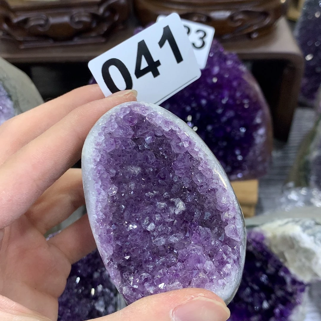 紫晶珠宝半成品未镶嵌041