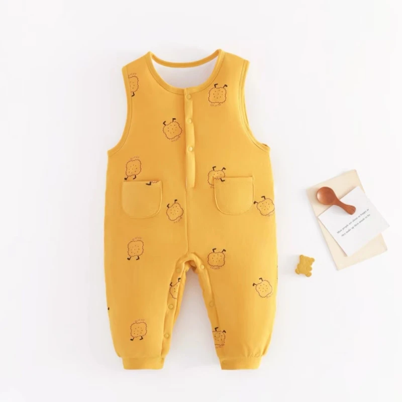 （一）贝适【80克宽肩带连体衣】无袖男女宝宝秋冬休闲百搭可外出居家