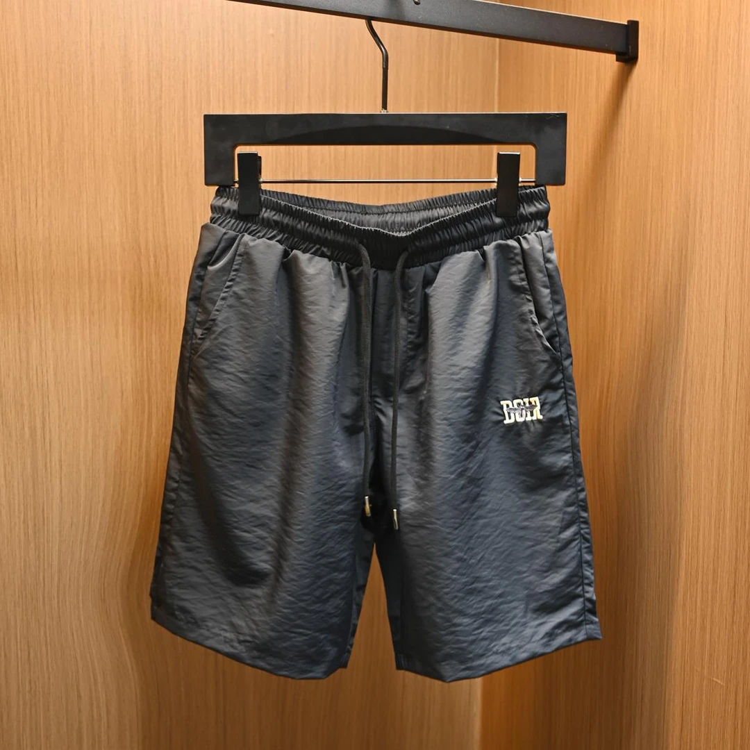 【TQUX港奢男装】小众款潮牌刺绣休闲短裤男装夏季薄款透气轻奢高