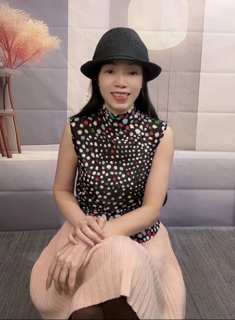 【璇致物】回味无袖肌底衫彩点色34096