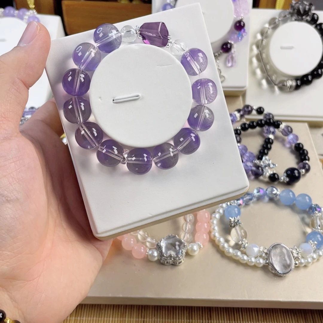 针钠钙石手饰银S925镀金镶嵌