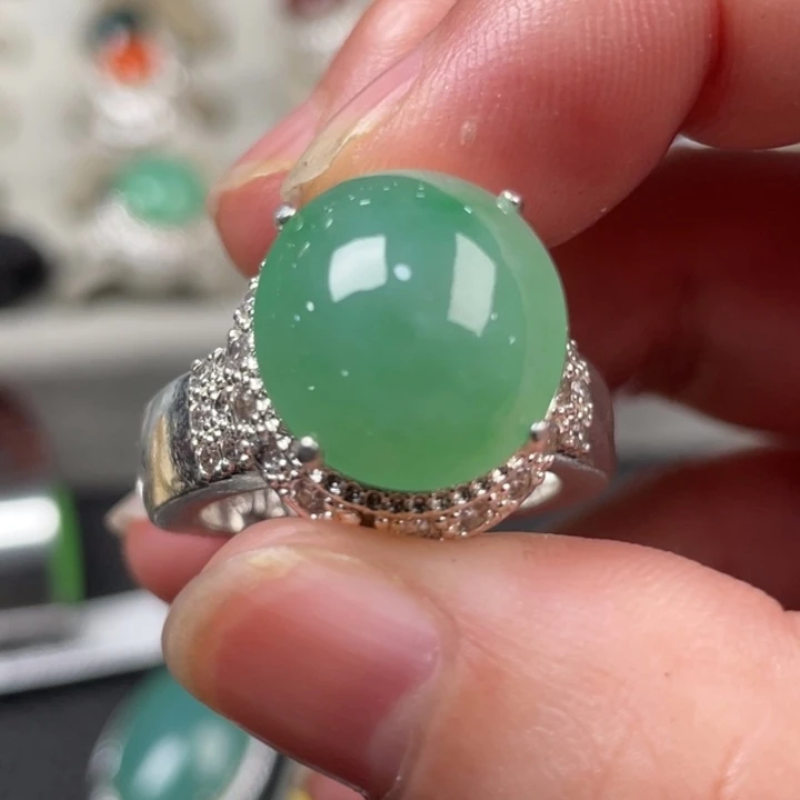 翡翠未镶嵌戒指缅甸天然翡翠