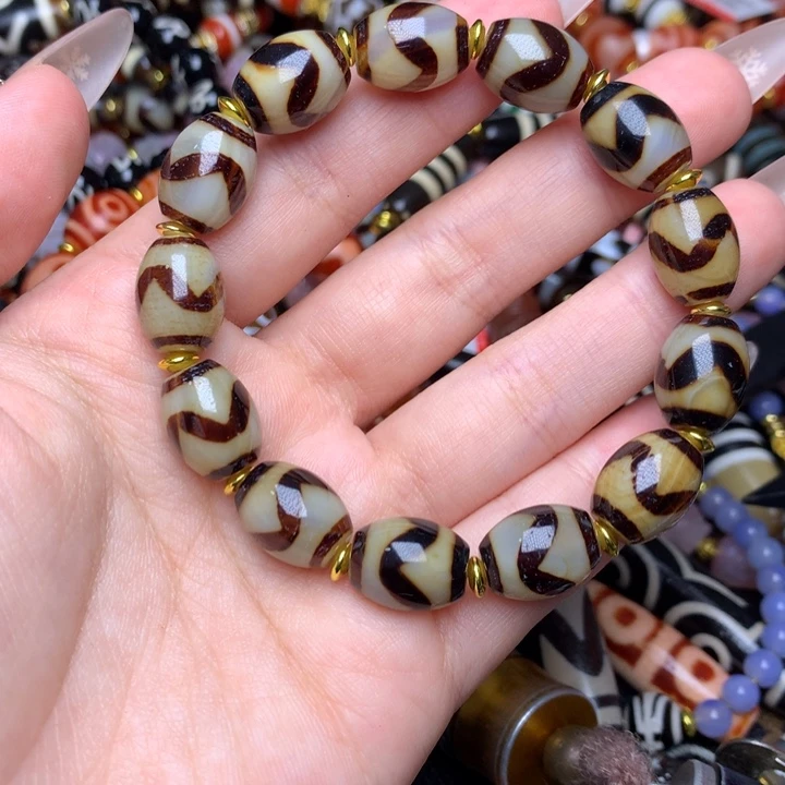 玛瑙/玉髓未镶嵌发一条