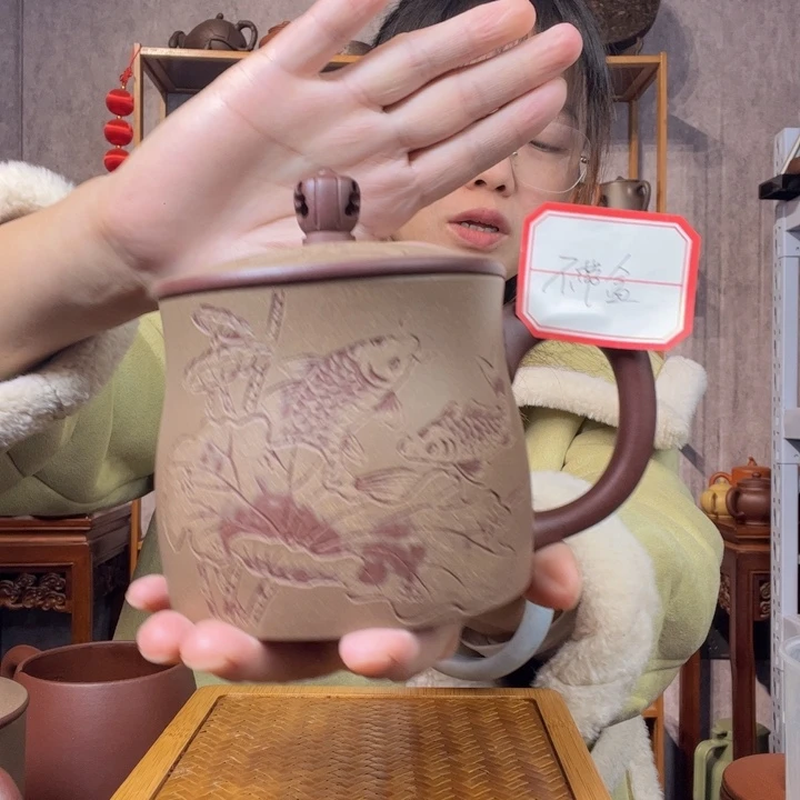 茶杯紫砂原矿紫砂杯