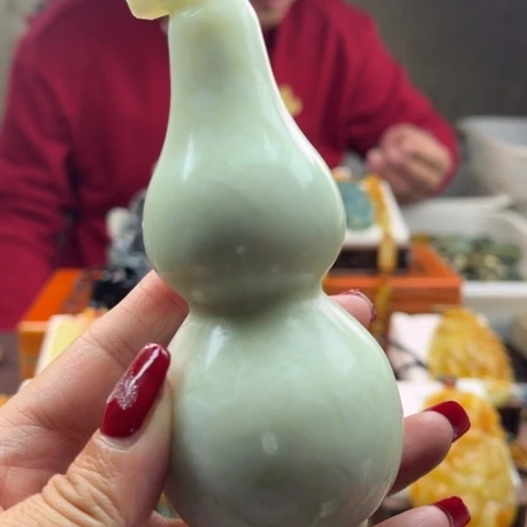 岫玉挂件未镶嵌手把件